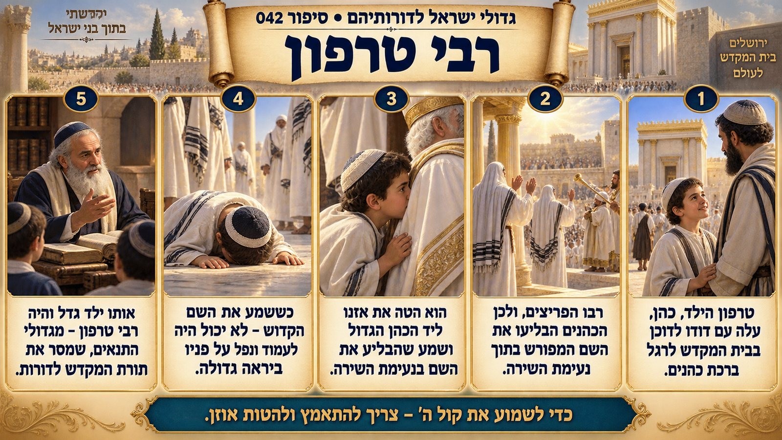 תמונת סיכום — רבי טרפון: רבי טרפון
